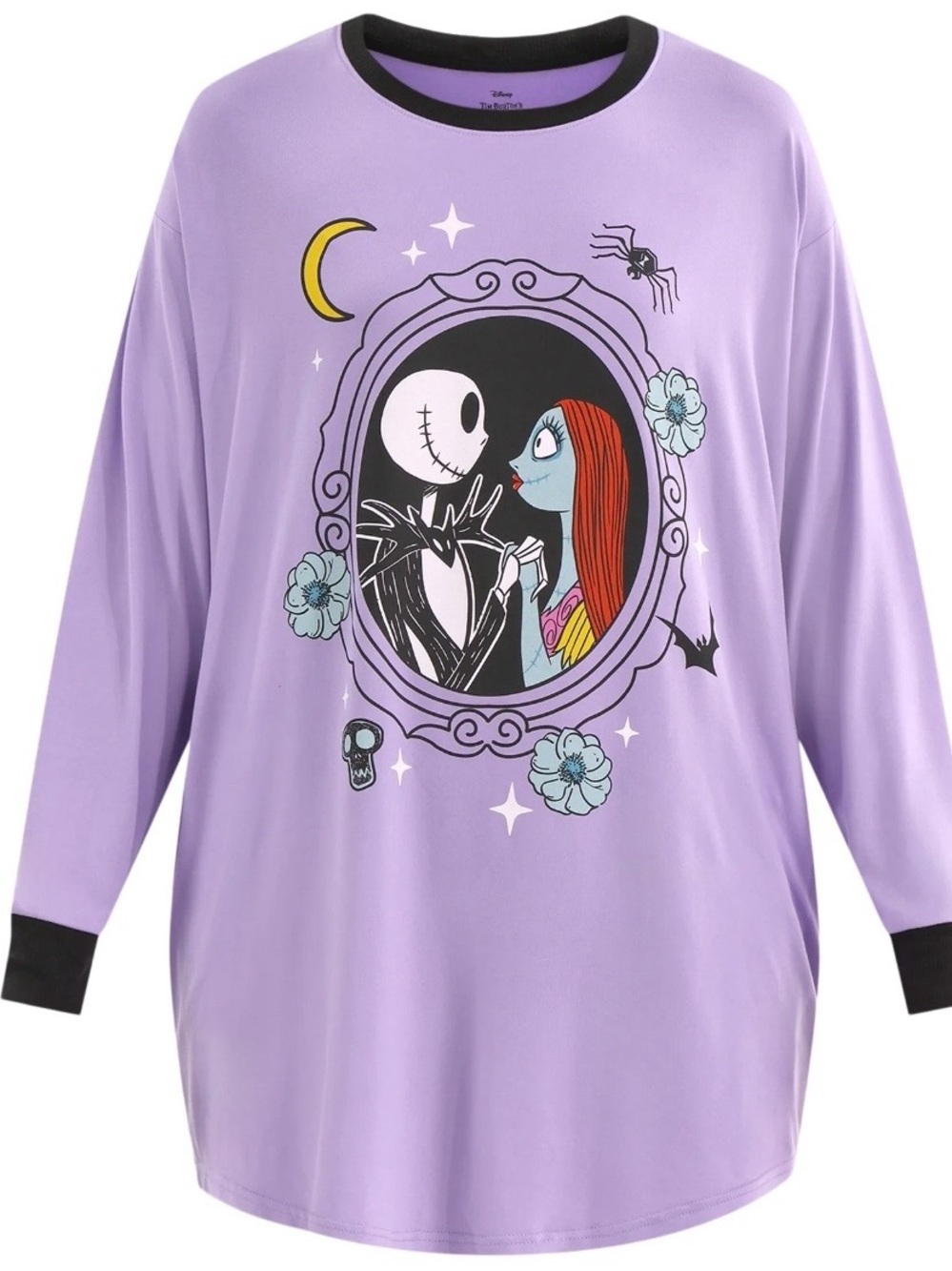 BRAND NEW Lilac "The Nightmare Before Christmas" Graphic Long Sleeve Top Size 2X